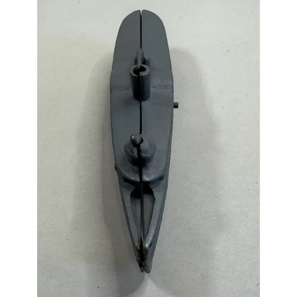 Vintage Cast Iron Riverboat Toy, Gray Steamboat, Paddle Wheel Pull Toy, 7.5 Inch
